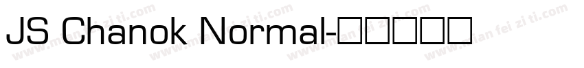 JS Chanok Normal字体转换